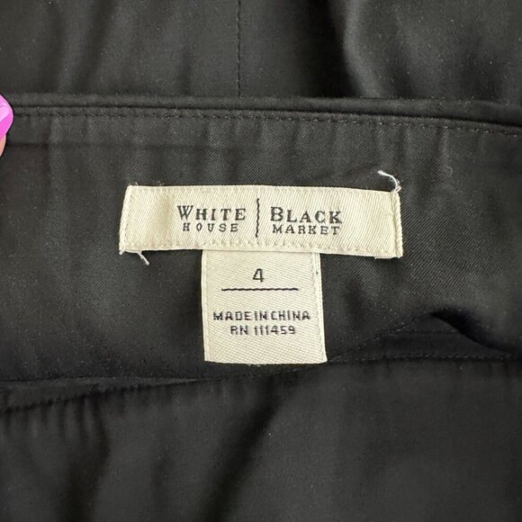 2/$30 White House Black Market Pleated A-Line Mini Skirt Black 4 #9986 - Picture 6 of 8
